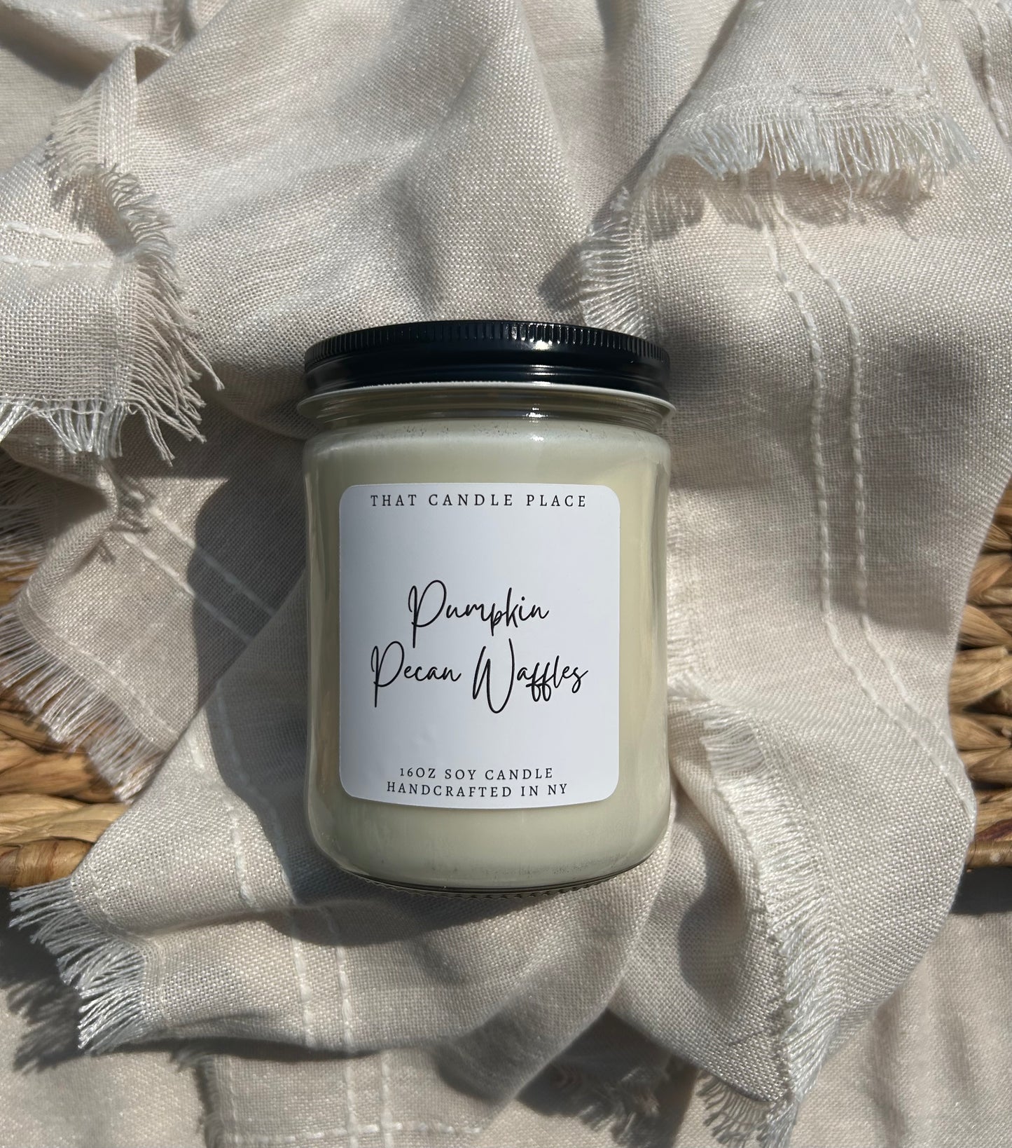 16oz Pumpkin Pecan Waffles Soy Candle