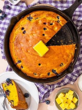 Cornbread + Blueberry Soy Candle 2 Wick