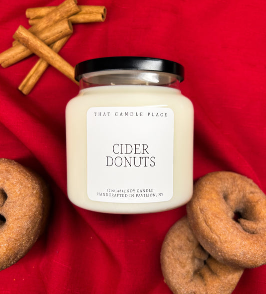 2-Wick Cider Donuts Soy Candle