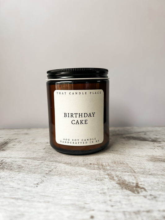 8oz Birthday Cake Soy Candle