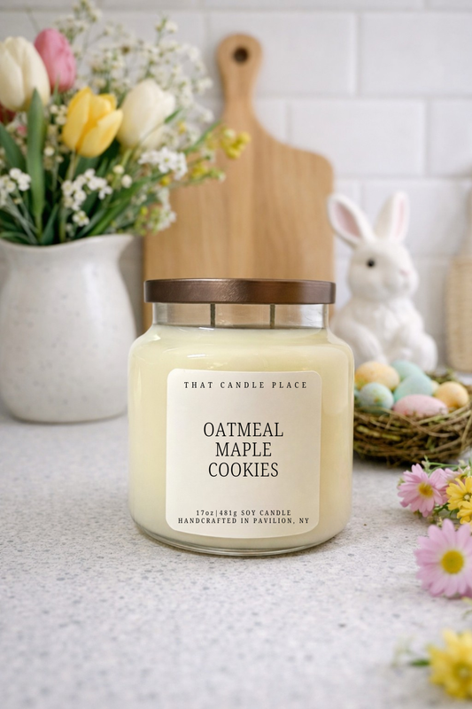 Oatmeal Maple Cookies Soy Candle 2-Wick