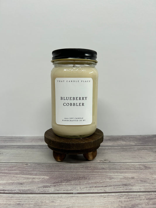 16oz Blueberry Cobbler Soy Candle