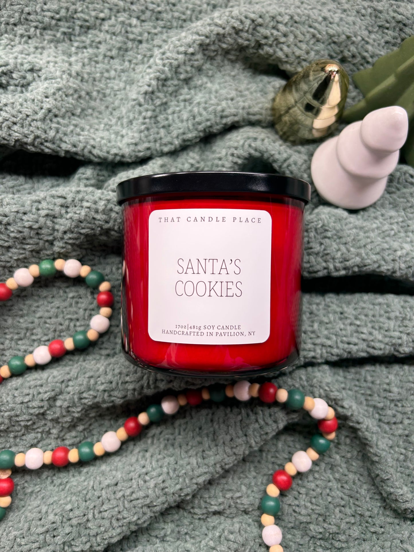 3-Wick Santa's Cookies Soy Candle