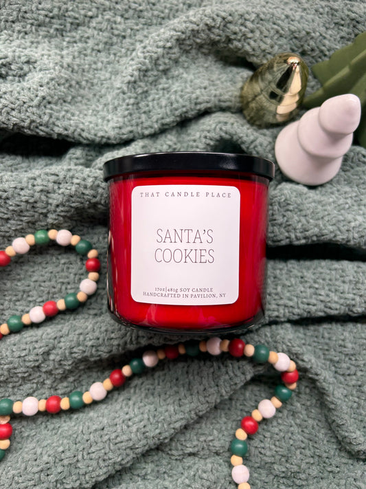 3-Wick Santa's Cookies Soy Candle