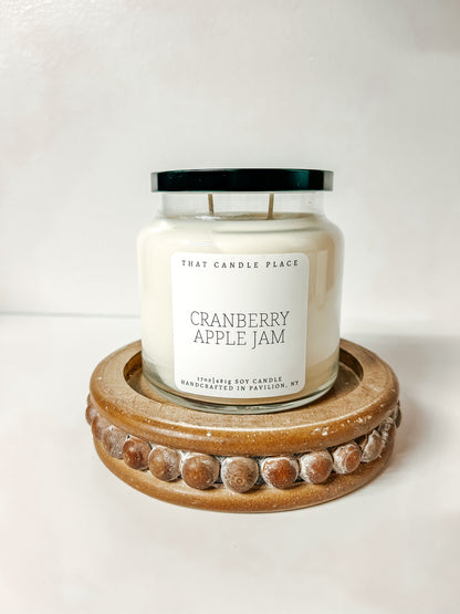 2-Wick Cranberry Apple Jam Soy Candle