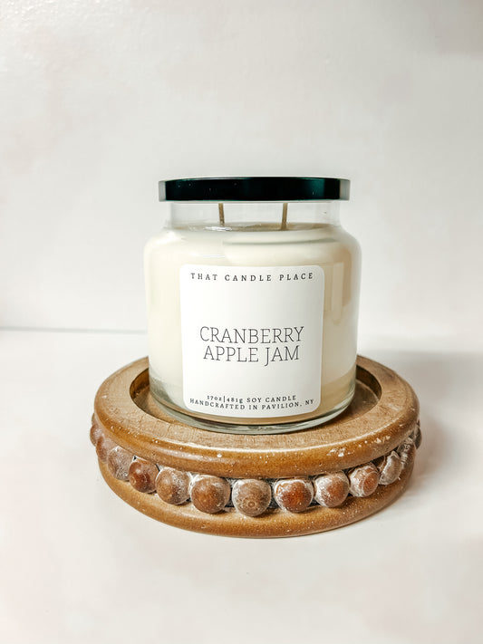 2-Wick Cranberry Apple Jam Soy Candle
