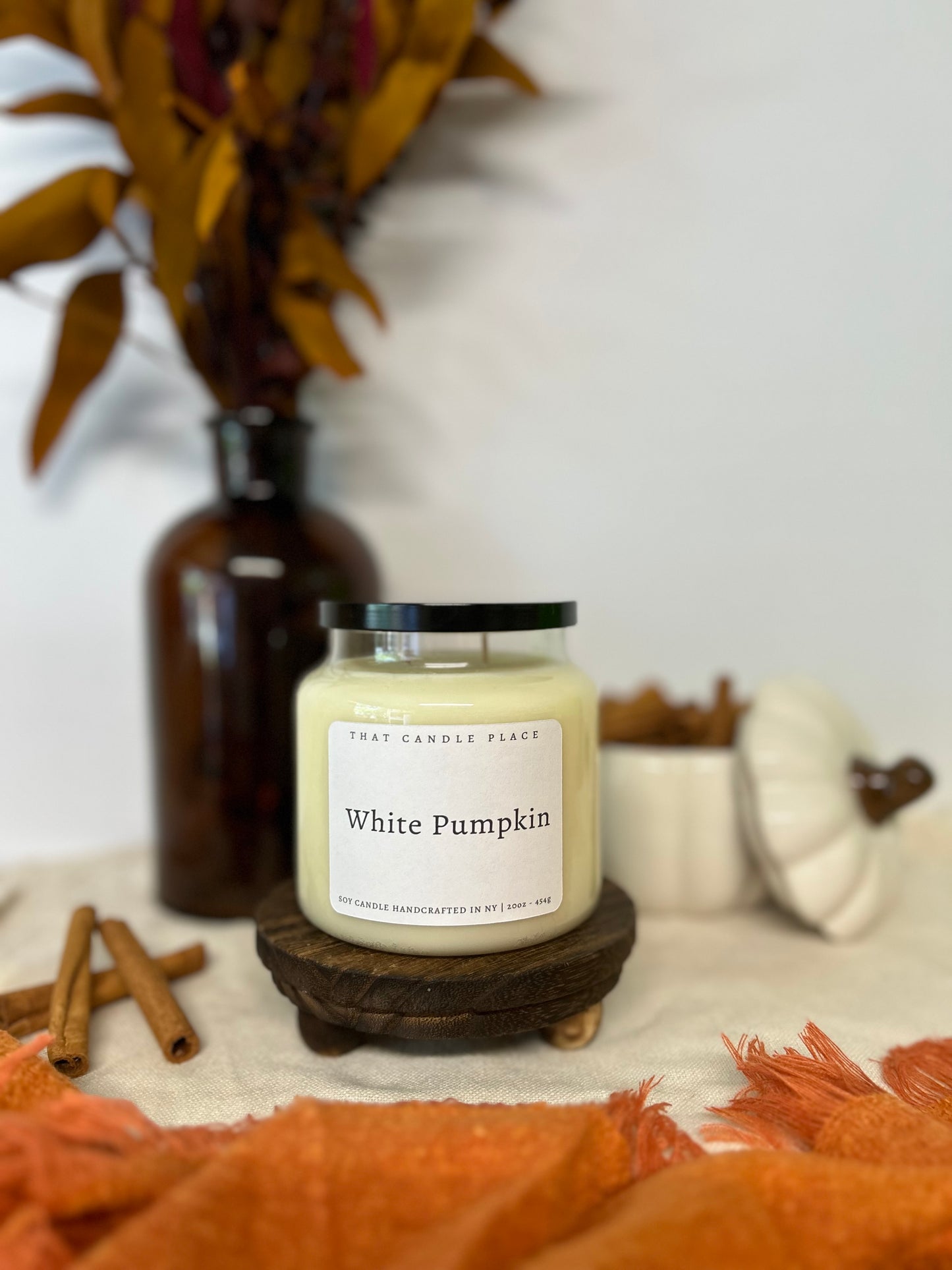 20oz White Pumpkin Soy Candle