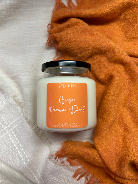 20oz Glazed Pumpkin Donuts Soy Candle