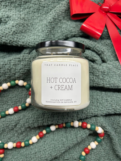 2-Wick Hot Cocoa + Cream Soy Candle