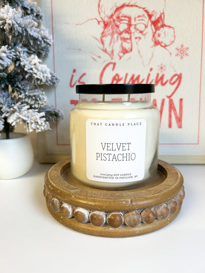2-Wick Velvet Pistachio Soy Candle