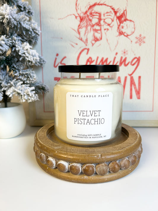 2-Wick Velvet Pistachio Soy Candle