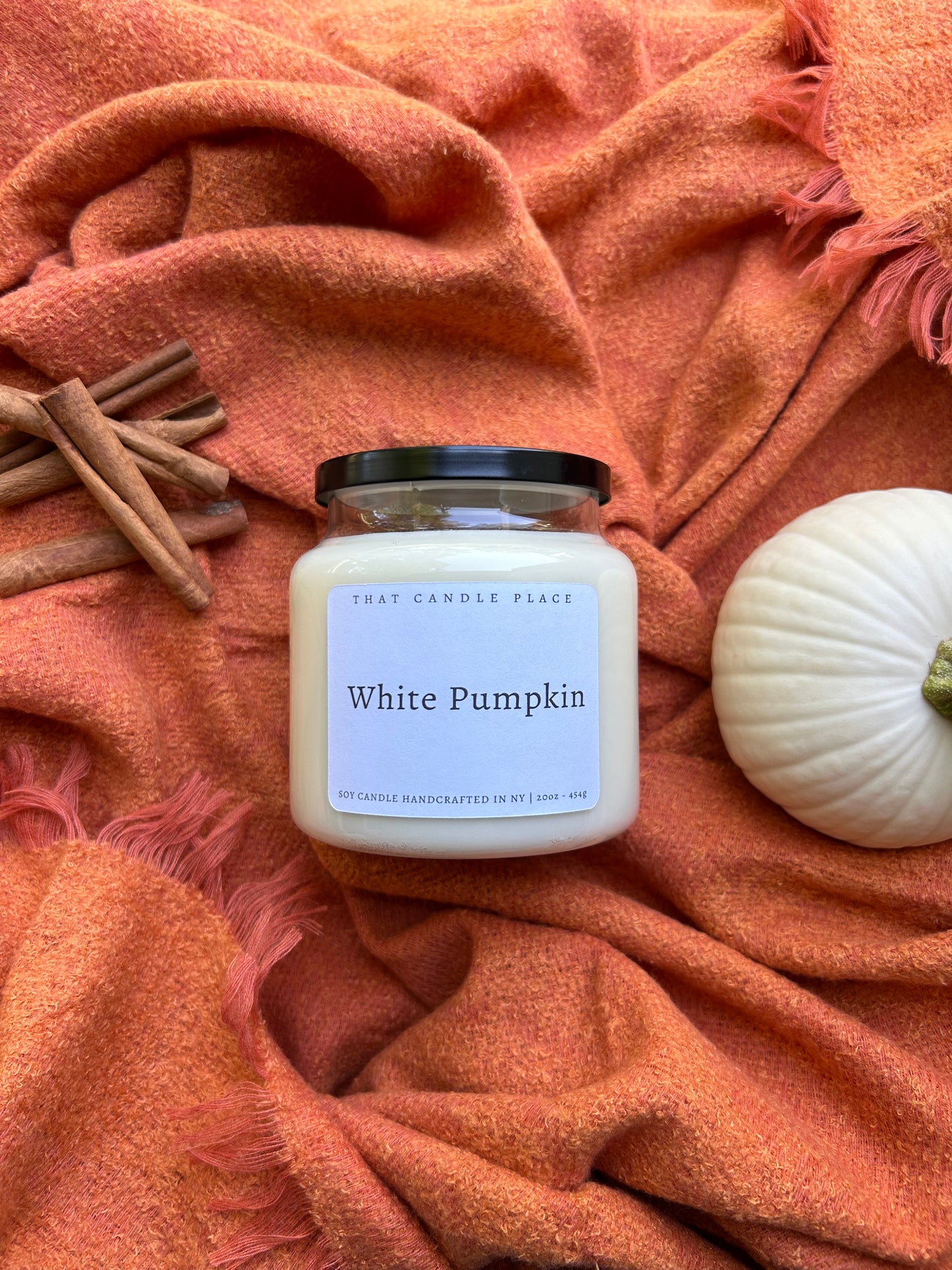 20oz White Pumpkin Soy Candle