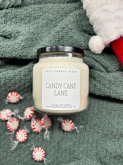2-Wick Candy Cane Lane Soy Candle