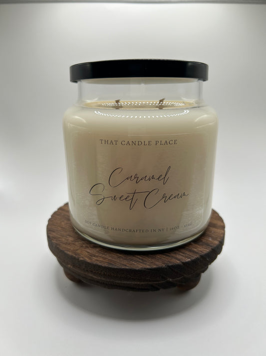 20oz Caramel Sweet Cream Soy Candle
