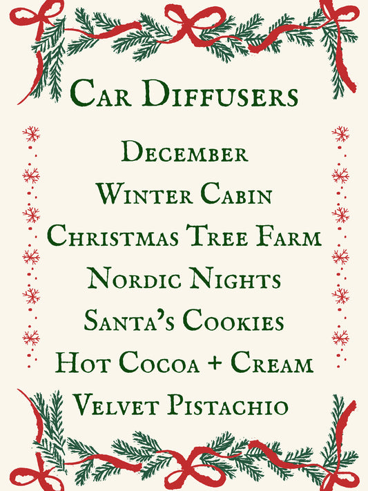 Holiday Car Diffusers