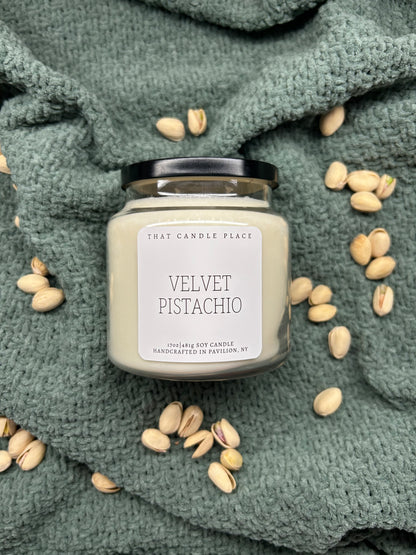2-Wick Velvet Pistachio Soy Candle