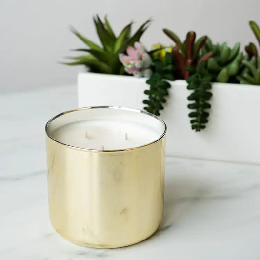 December 3-Wick Soy Candle | Gold