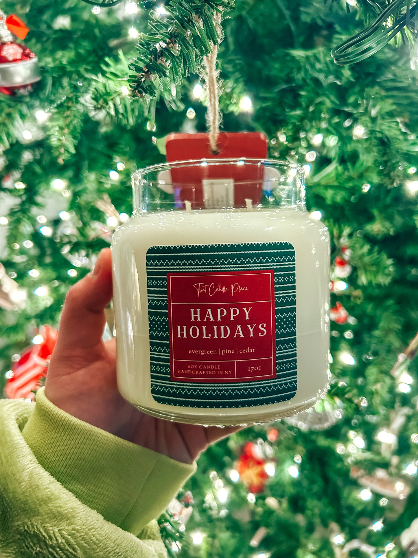 2-Wick Happy Holidays Soy Candle