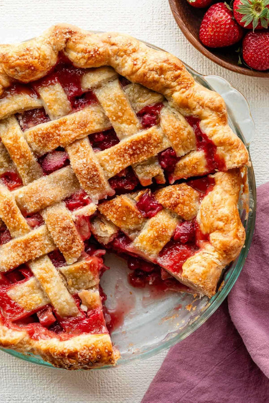 Strawberry Rhubarb Pie Soy Candle 2 Wick