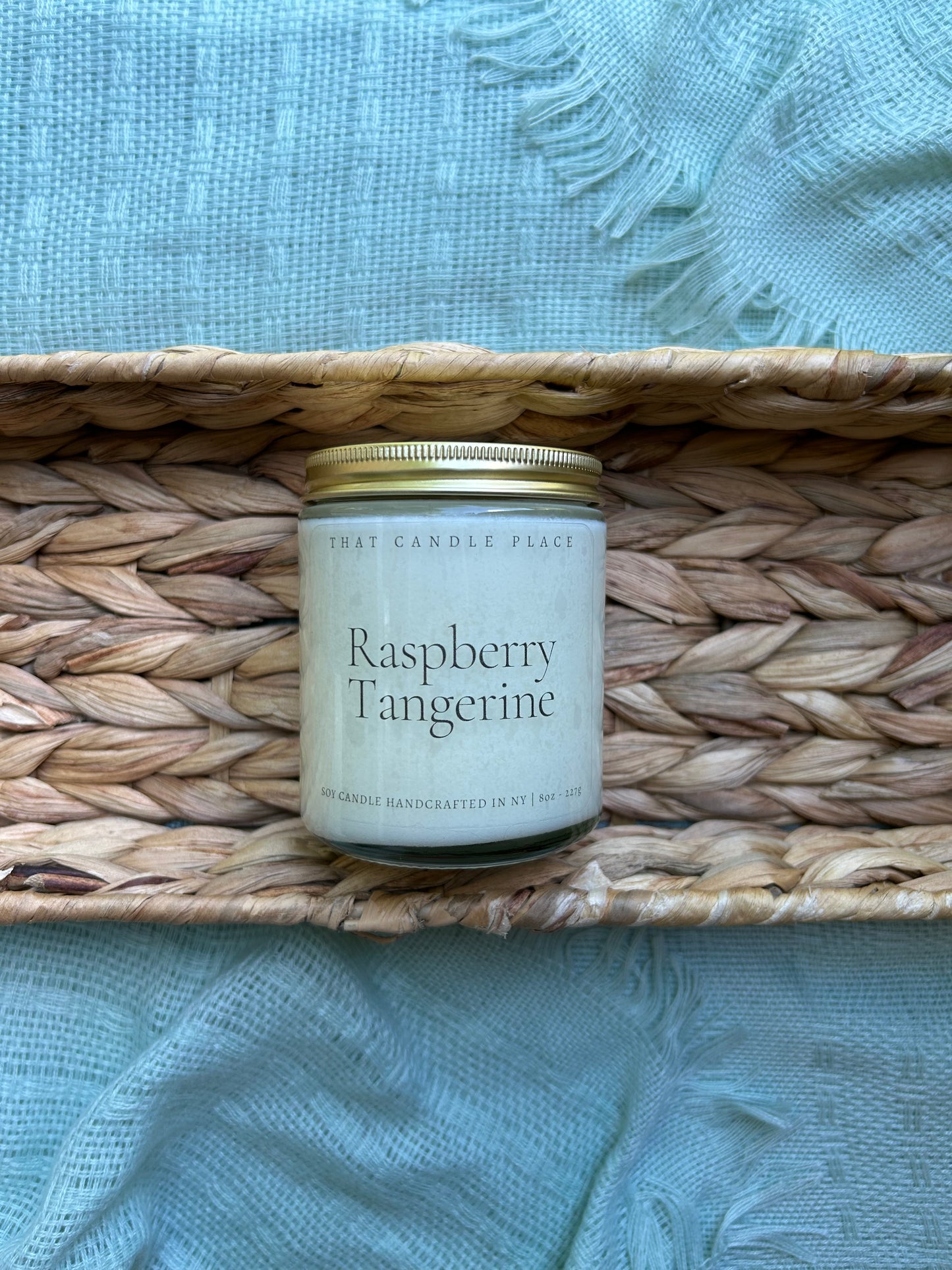 8oz Raspberry Tangerine Soy Candle