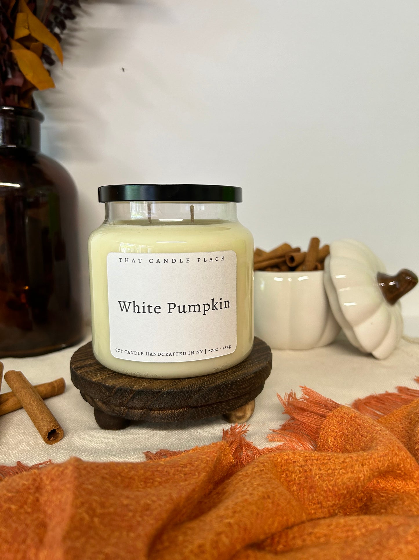 20oz White Pumpkin Soy Candle