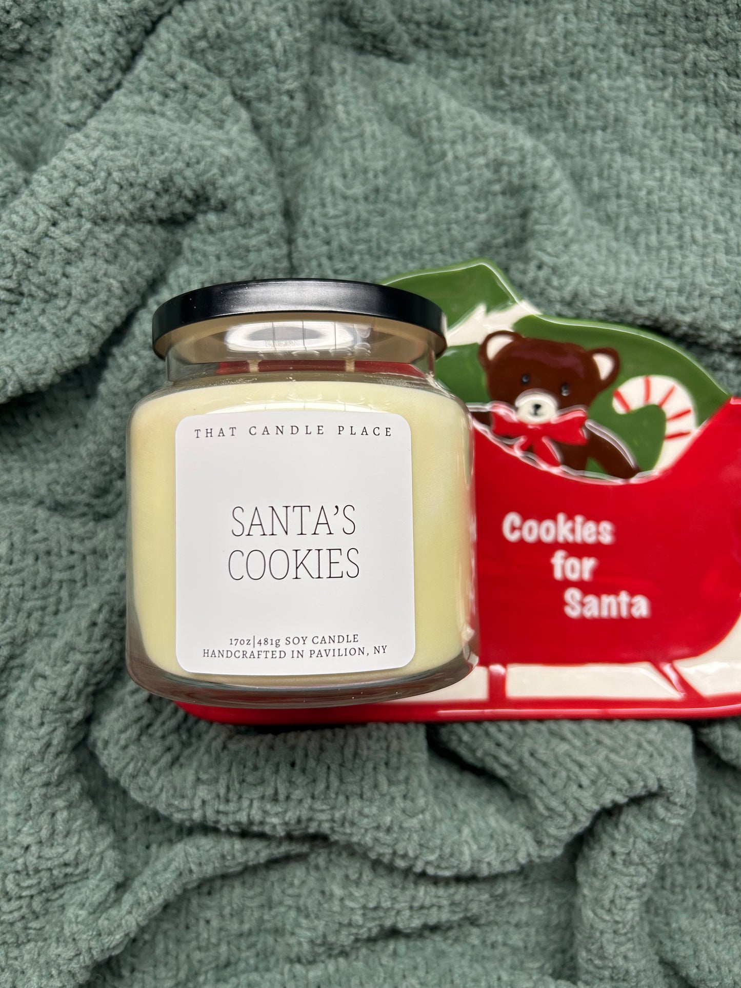 2-Wick Santa's Cookies Soy Candle