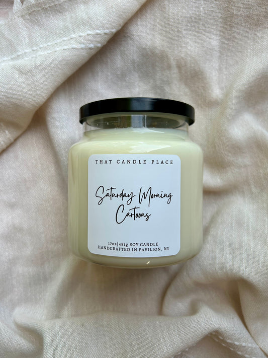 2-Wick Saturday Morning Cartoons Soy Candle