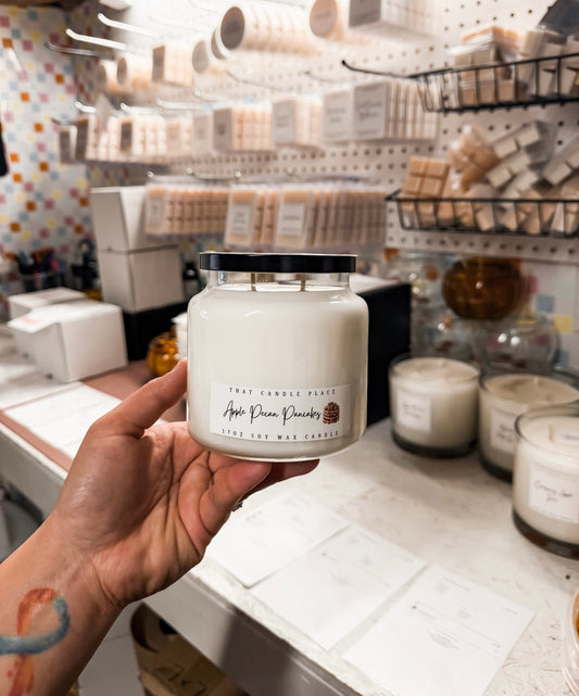 Apple Pecan Pancakes Soy Candle 2-Wick