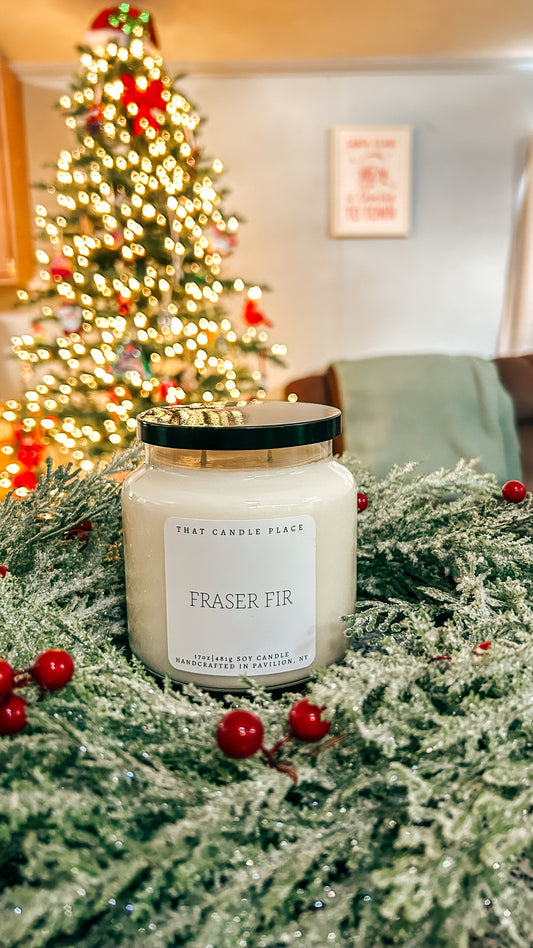 2-Wick Fraser Fir Soy Candle