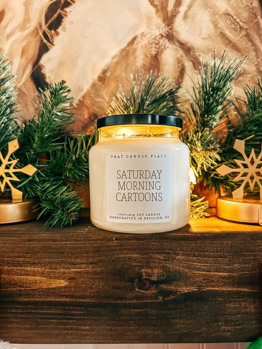 2-Wick Saturday Morning Cartoons Soy Candle