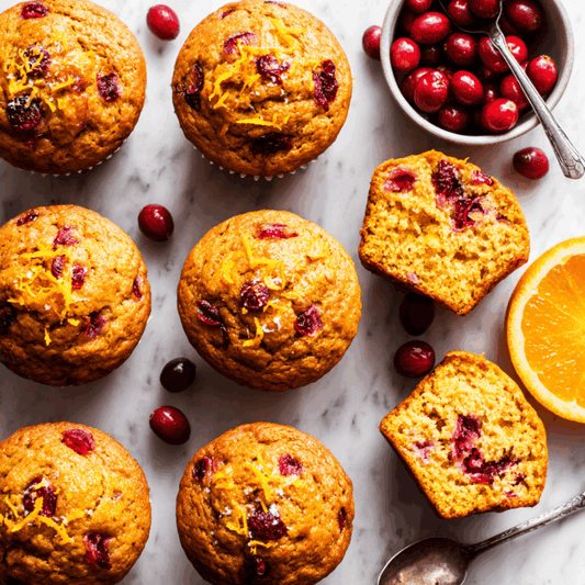 Pumpkin Cranberry Muffins Soy Candle 2 Wick